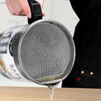 Oil Fryer Cooker with Stainless Steel Fine Mesh with Lid Food, for Kitchen
