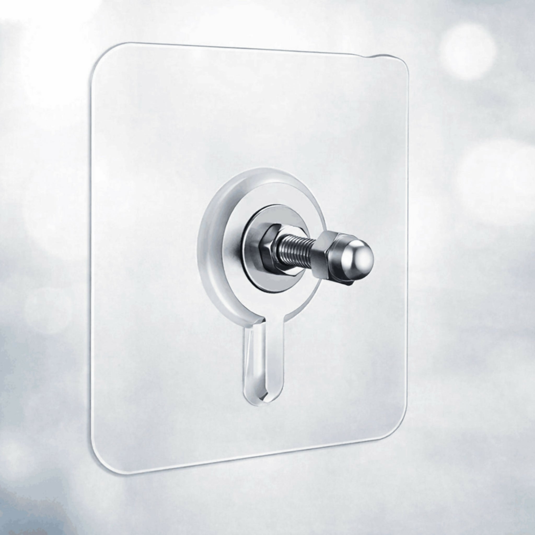 Pack of 10 Heavy-Duty Self-Adhesive Wall Hooks – Transparent Waterproof No-Drill Hooks for Home & Kitchen