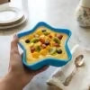 1 PCs Custard Star Bowl Elegant Design Dessert Serving Bowl for Custard Pudding Fruit and Sweets (Random Color)