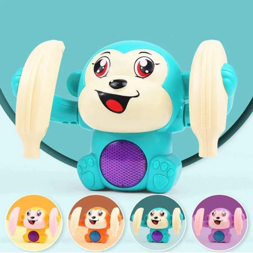 Rolling Tumble Monkey, Safe & Interactive Toy, for Babies