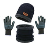 Premium Knitted Beanie Cap, Neck Gaiter & Gloves, for Winter Essentials