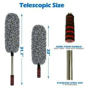 Microfiber Car Duster – Scratch-Free Cleaning with Extendable Handle