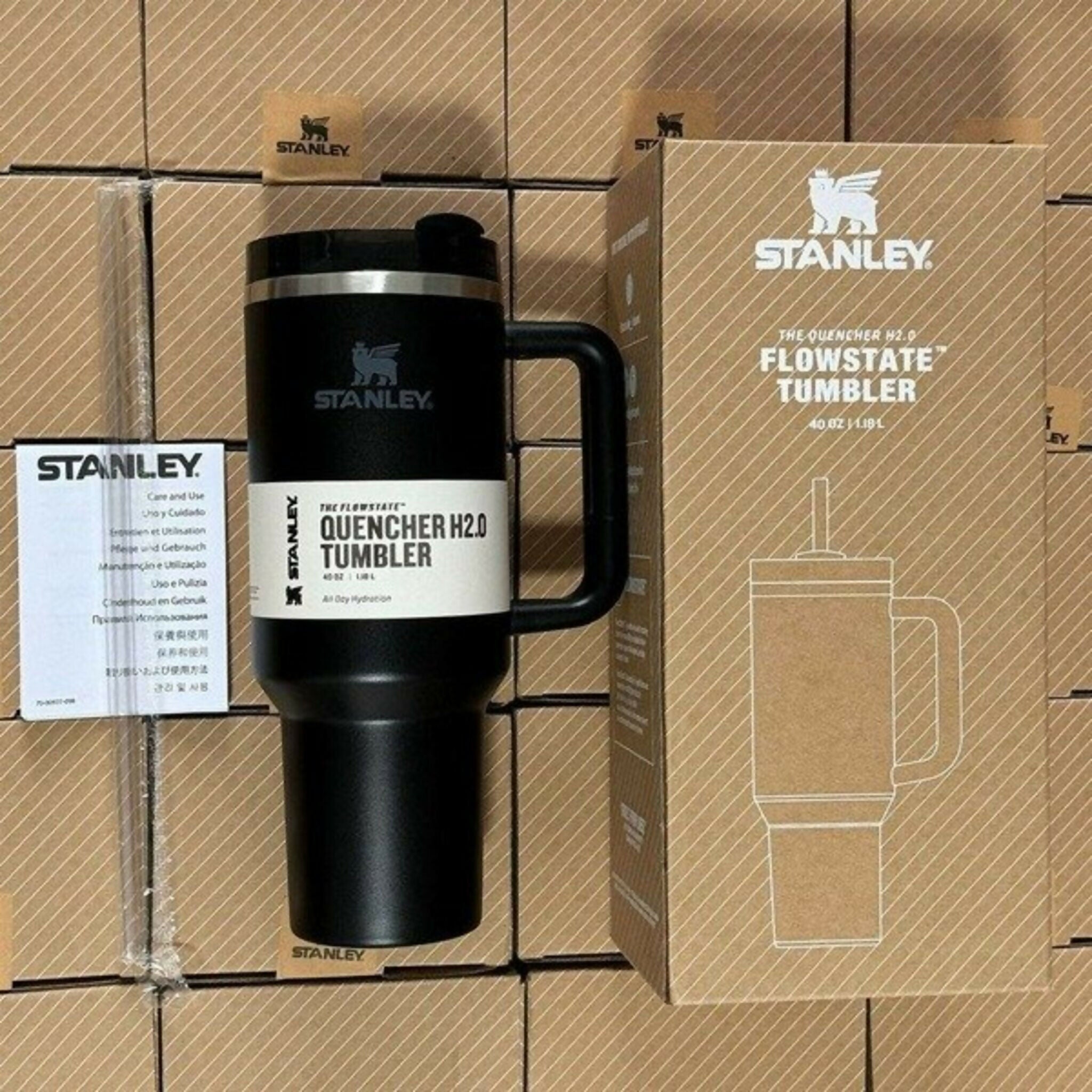 Stanley 40 Oz (1200ML) Stainless Steel Vacuum Insulated Tumbler with Straw