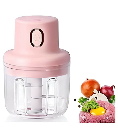 250ML Pink USB Wireless Electric Garlic Masher