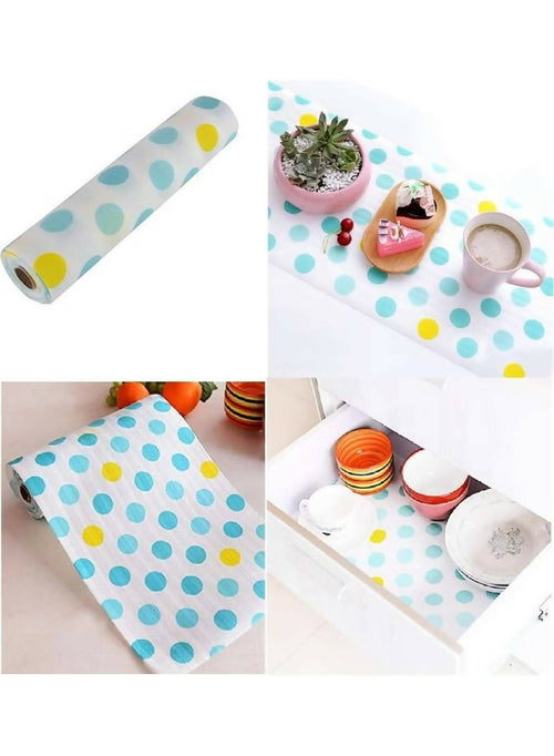 Kitchen Polka Foamic Sheet – Waterproof & Oil Resistant Decorative Cover for Walls and Counters.45x150cm. Random Colors