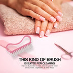 Nail Cleaning Brush, Durable Handle Soft Bristles Multi Use - Set Pack of 3