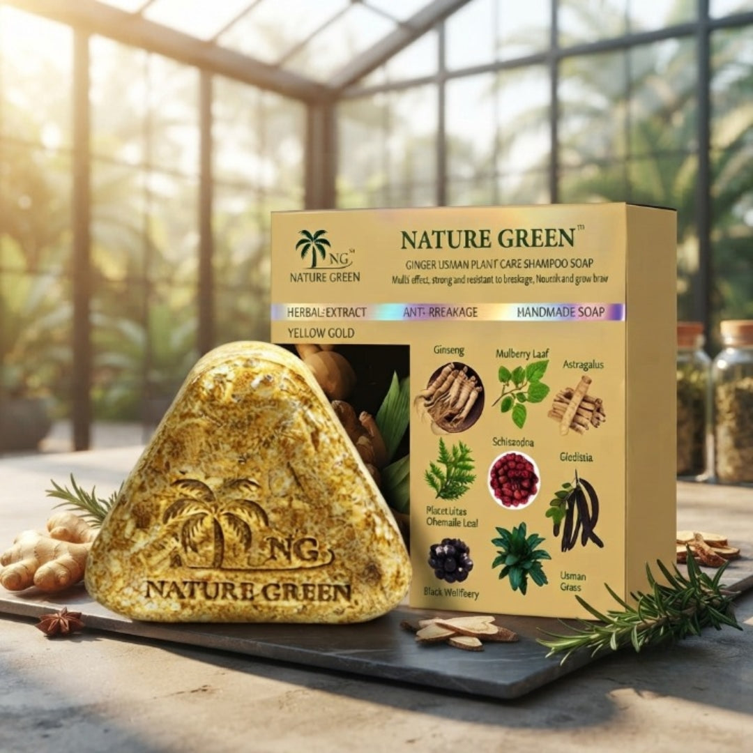 Natural Herbal Hair Cleansing Bar for Hair & Scalp Care