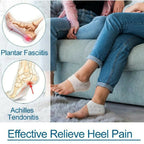 Silicone Heel Pads Anti Crack Heel Protector Heel Protectors Set Silicone Half Heel Anti Crack Covers Silicone Moisturizing Gel Heel Anti Crack Socks