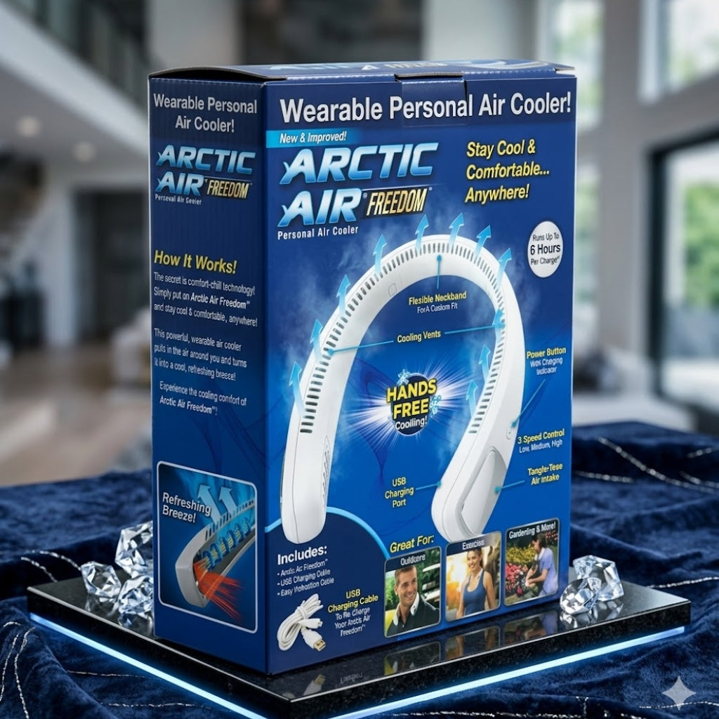 Air Cooler, Neck Fan Personal  3 Speed Hand Free Neck