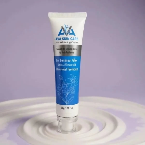 AVA Skin Whitening Cream | Brightening & Hydrating Face Cream | Smooth & Healthy-Looking Skin | 30g