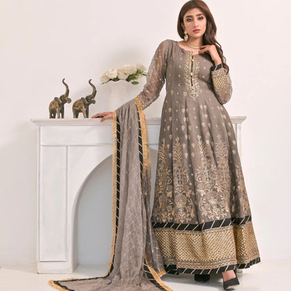 Dress Suit, All Crafted with Exquisite Embroidered Details, for Women