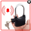 Heavy Duty Anti-Theft Alarm Lock with Built-in Security Siren | Smart Stainless Steel Padlock | Weatherproof Outdoor Lock for Bike, Motorcycle, Gate & Door | Universal Security Lock with Motion Detection, 110dB Loud Siren & 3 Keys