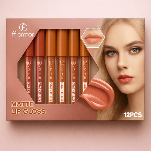 Nude Shades High Pigmented Lipgloss, Creamy Moisturizing Glosses Set