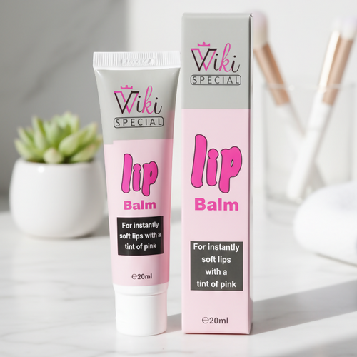 Wiki Special Natural Pink Lip Balm | Hydrating, Nourishing & Long-Lasting Lip Care with Soft Pink Tint for 24-Hour Moisture
