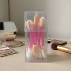 10 Pcs Eyeshadow Blending Brushes Set Abs Plastic Makeup Brushes (Random Color)