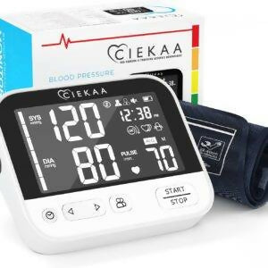 CIEKAA Blood Pressure Monitor | Automatic Digital BP Machine | Home Use with Cuff 22–42 cm & Memory