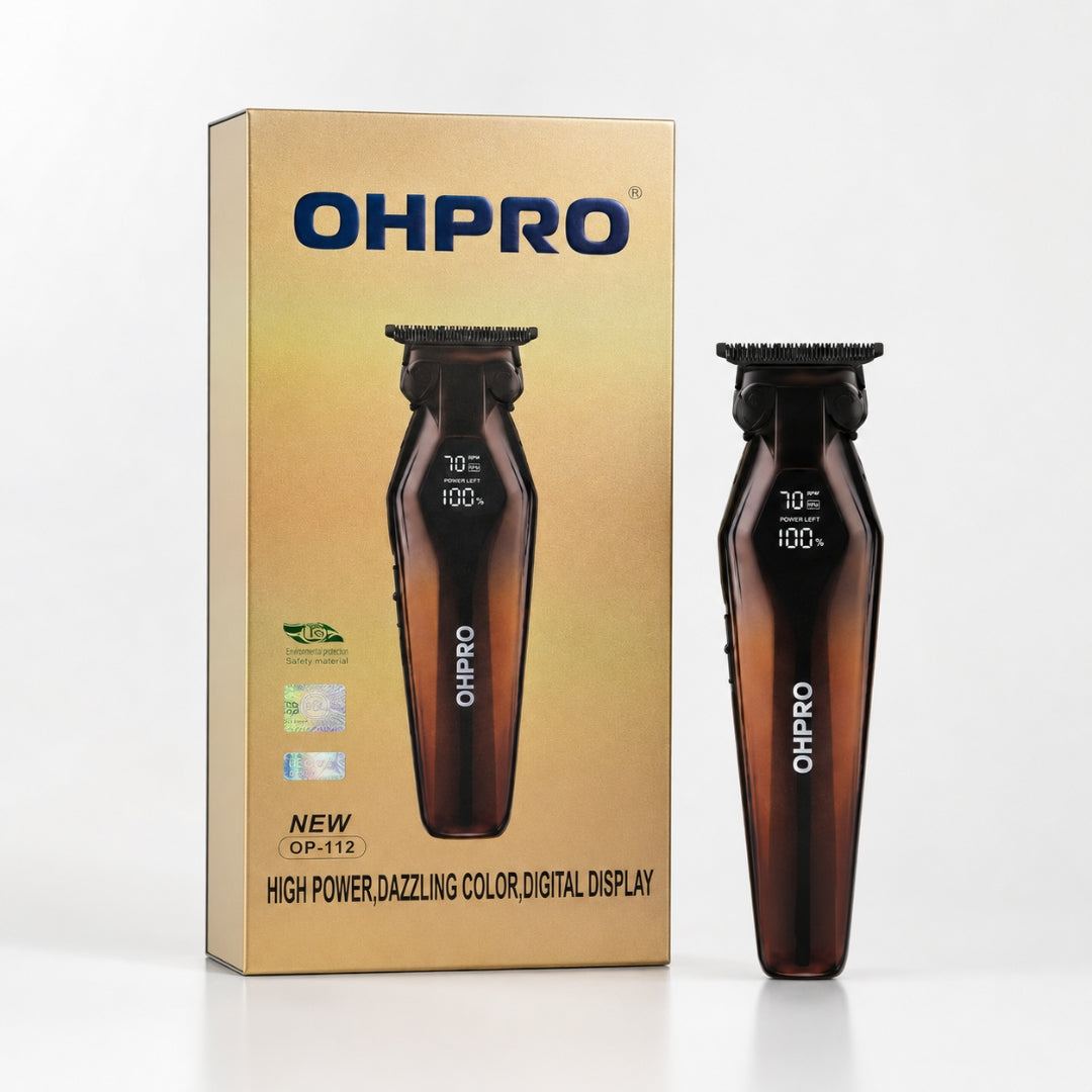 OHPRO OP-112 Cordless Hair Trimmer for Hair & Beard Grooming