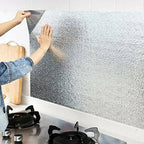 Silver Foil | Marble Sheet Sticker 40x200cm | Waterproof Self-Adhesive PVC Wallpaper for Furniture WallsSilver Foil | Marble Sheet Sticker 40x200cm | Waterproof Self-Adhesive PVC Wallpaper for Furniture Walls