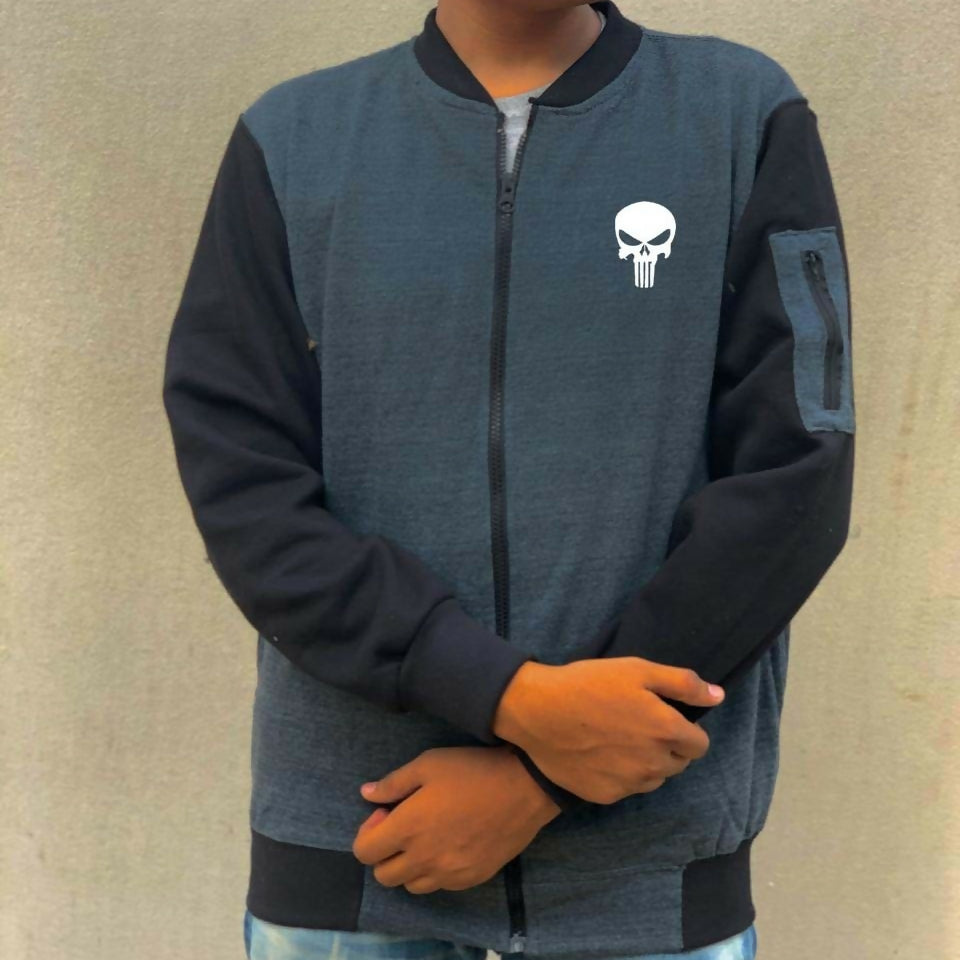 New Winter Collection Printed Zipper Jacket for Men & Boys – French Fleece, Premium Quality, Stylish, Warm & Comfortable Winter Wear (M, L, XL) - Extra Large