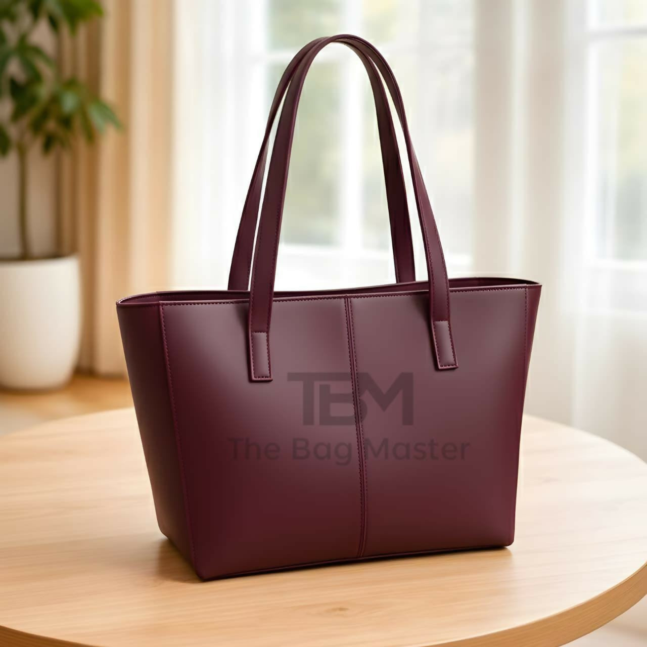 TBM The Bag Master Tote Bags Stylish Durable And Spacious Design For Everyday Carry And Convenience - Black | Blue | Brown | Dark Brown | Maroon