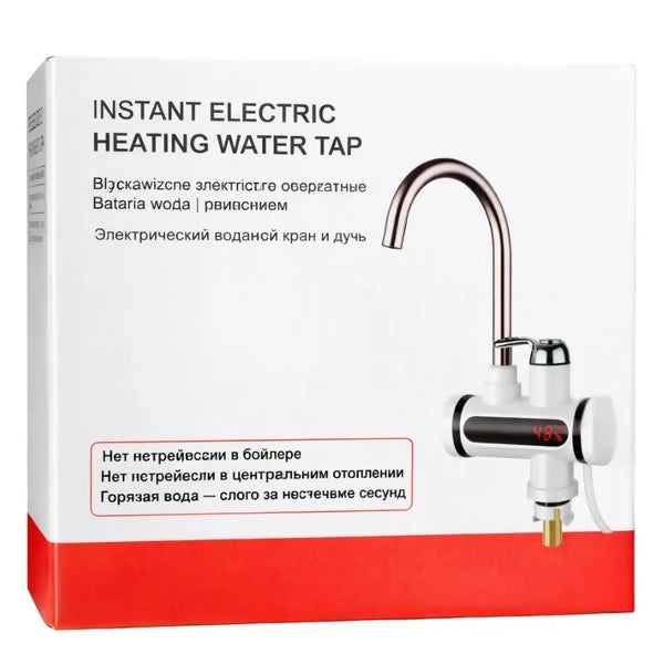Premium Electric Instant Heating Faucet | Digital Temperature Display | Metal handle | Kitchen & Bathroom Hot Water Tap