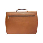 Luxury office leather executive bag in brown finish