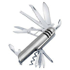 7 In 1 Multifunctional Metal Keychain Stainless Steel Travel Tool With Good Finishing