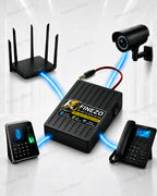 Finezo 12V WiFi Router Power Bank 12000mAh – Mini UPS with 5-6 Hours Backup