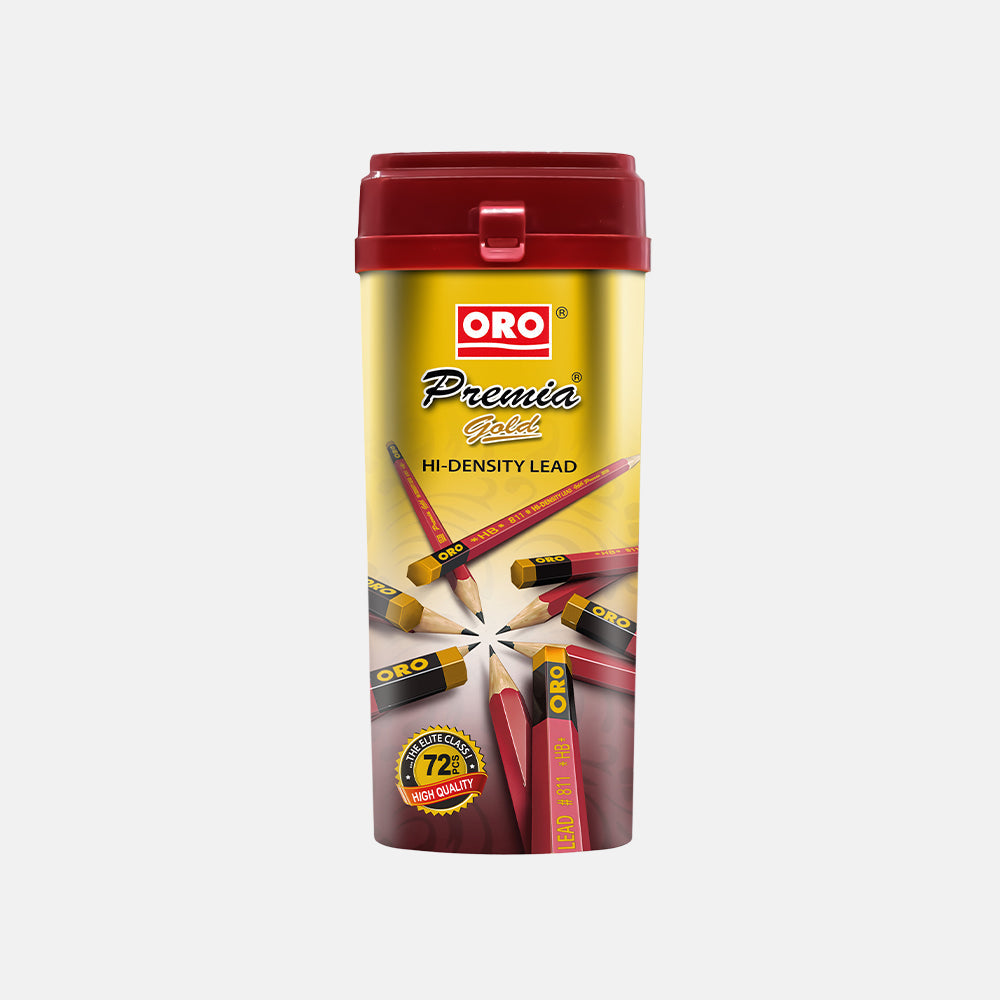 Oro Premia Gold Lead Pencil Jar 72 Pcs