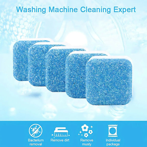 Washing Machine Cleaner Tablets, 12 Pcs, Effervescent, for Deep Cleaning
