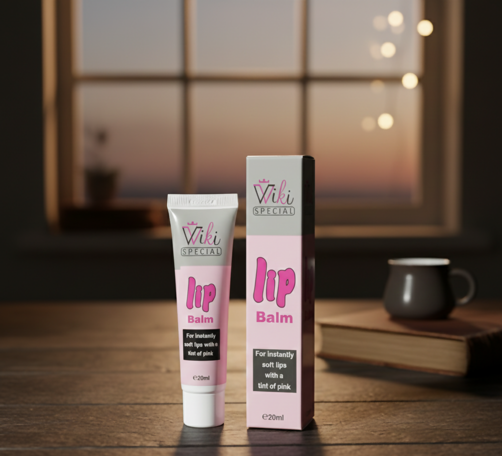 Wiki Special Natural Pink Lip Balm | Hydrating, Nourishing & Long-Lasting Lip Care with Soft Pink Tint for 24-Hour Moisture