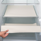 PVC Refrigerator Shelf Liner (45x150cm) – Plain Check Anti-Slip Fridge Drawer Mat