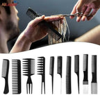 10 Pcs Professional Hair Styling Comb Set