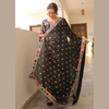 Unstitched Suit, Black Luxury Lawn Collection & Pure Lawn Fabric, for Women