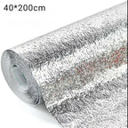 Silver Foil | Marble Sheet Sticker 40x200cm | Waterproof Self-Adhesive PVC Wallpaper for Furniture WallsSilver Foil | Marble Sheet Sticker 40x200cm | Waterproof Self-Adhesive PVC Wallpaper for Furniture Walls