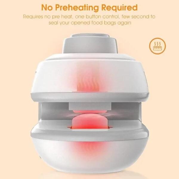 1 Pc Mini Heat Sealing Machine 2-In-1 Cutter & Sealer With USB Cable – Compact USB Rechargeable Food Bag Sealer For Snacks And Storage (Random Color)
