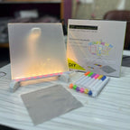 LED Light-Up Transparent Writing Board With 7 Marker