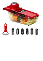 10 in 1 Mandoline Slicer Vegetable Cutter with Stainless Steel Blade Manual Potato Peeler Carrot Cheese Grater Dicer Kitchen Tool