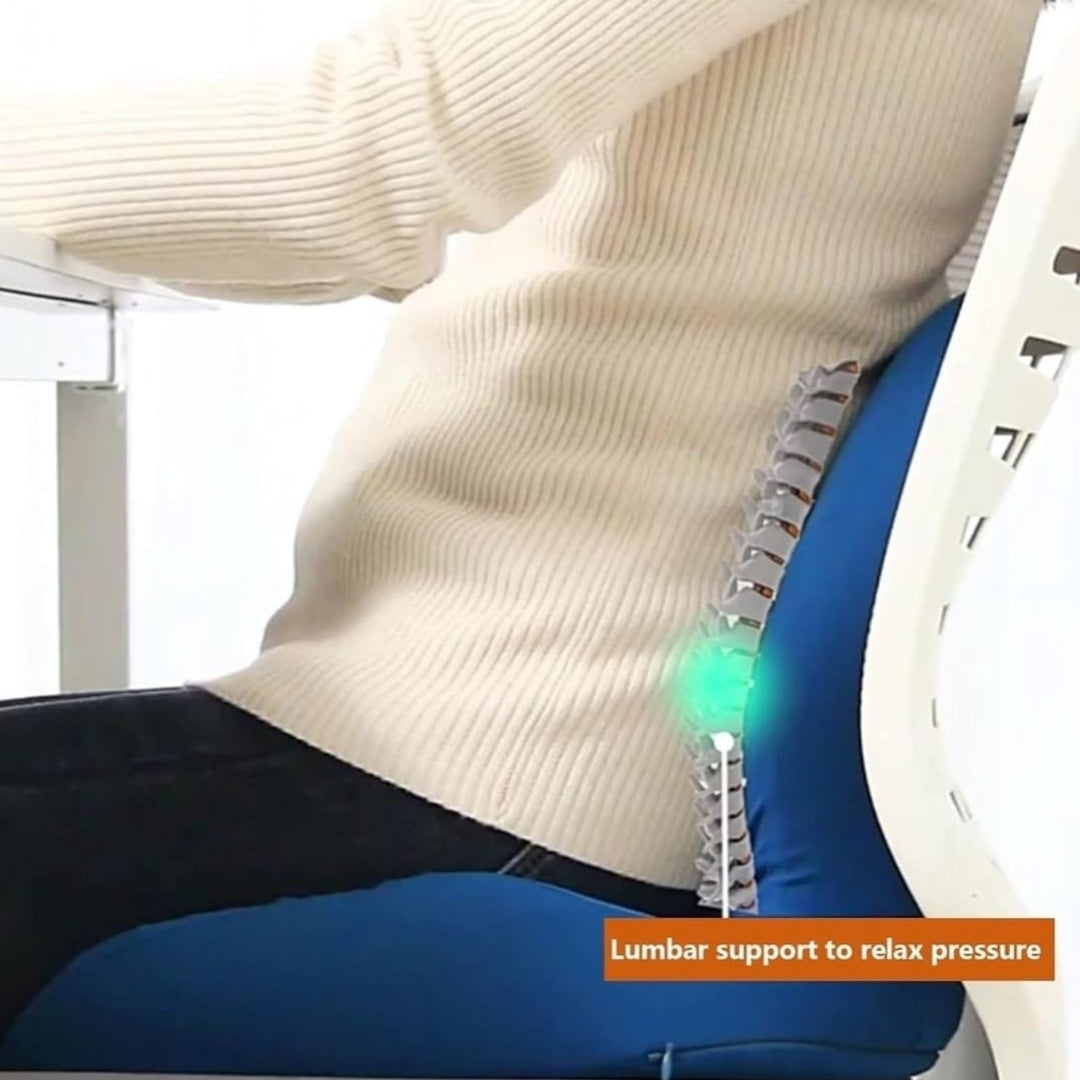 PU Memory Foam Backrest Pillow for Office & Car