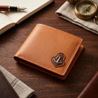 PU Leather Anchor Wallet for Cards, Cash and Coins
