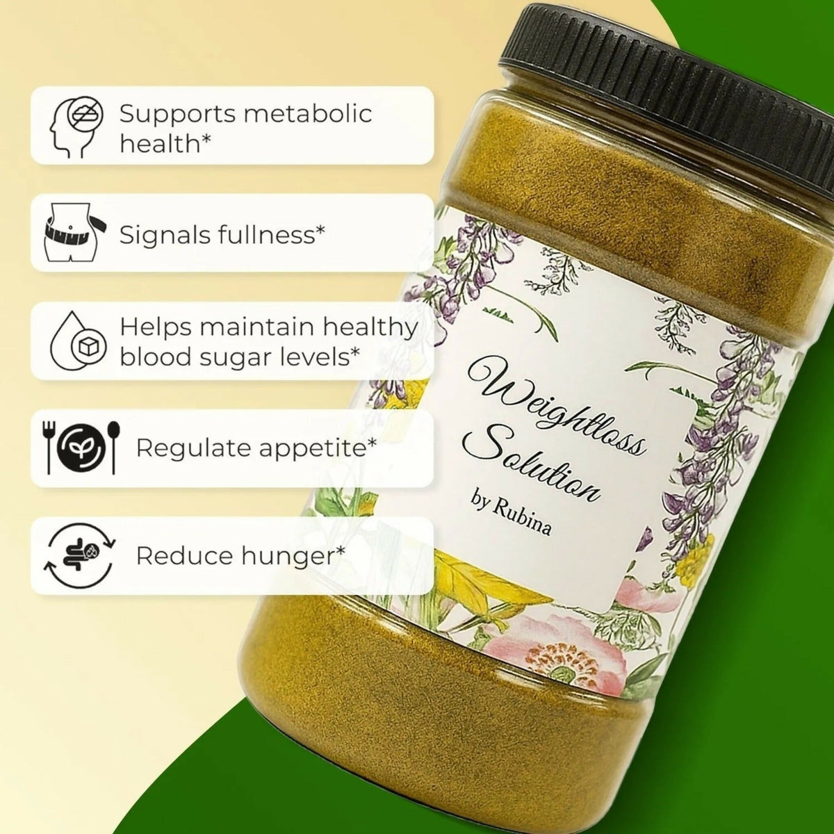 Weightloss Solution by Rubina – Natural Herbal Fat Burner & Wellness Blend