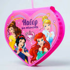 52 Pcs Heart Shape Colour Kit for Kids – Crayons, Markers & Art Accessories