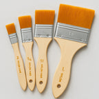 Paint Brush, Nylon Brushes for Acrylic Watercolor and Base Coating - Set 4 Pcs