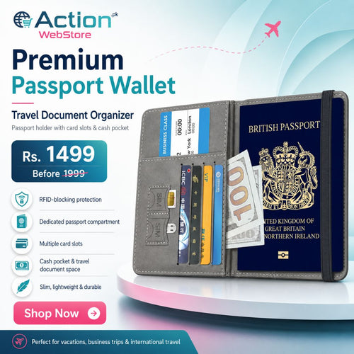 Passport Wallet for Men and Women
