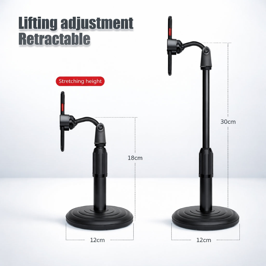 Phone Stand, Adjustable Desktop Mobile Telescopic Phone Holder