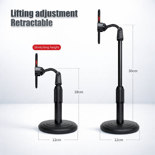Phone Stand, Adjustable Desktop Mobile Telescopic Phone Holder