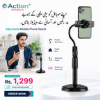 Phone Stand, Adjustable Desktop Mobile Telescopic Phone Holder