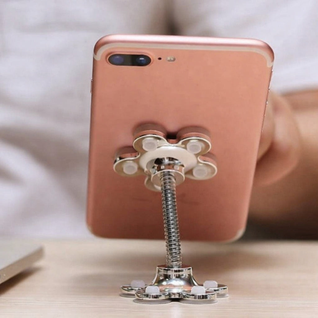 Phone Stand, Metal Flower, Rotatable Five Claw Desktop