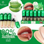Pink Tint, Flormar Aloe Vera Lip Oil Color Changing Gloss Hydrating