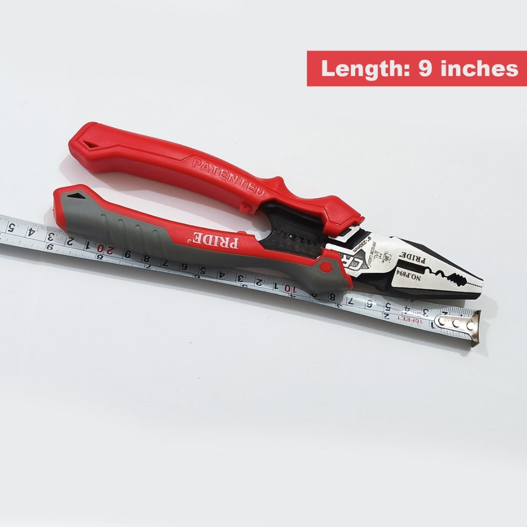 Pliers, PRIDE Professional Combination 8 Inch Heavy Duty Tool